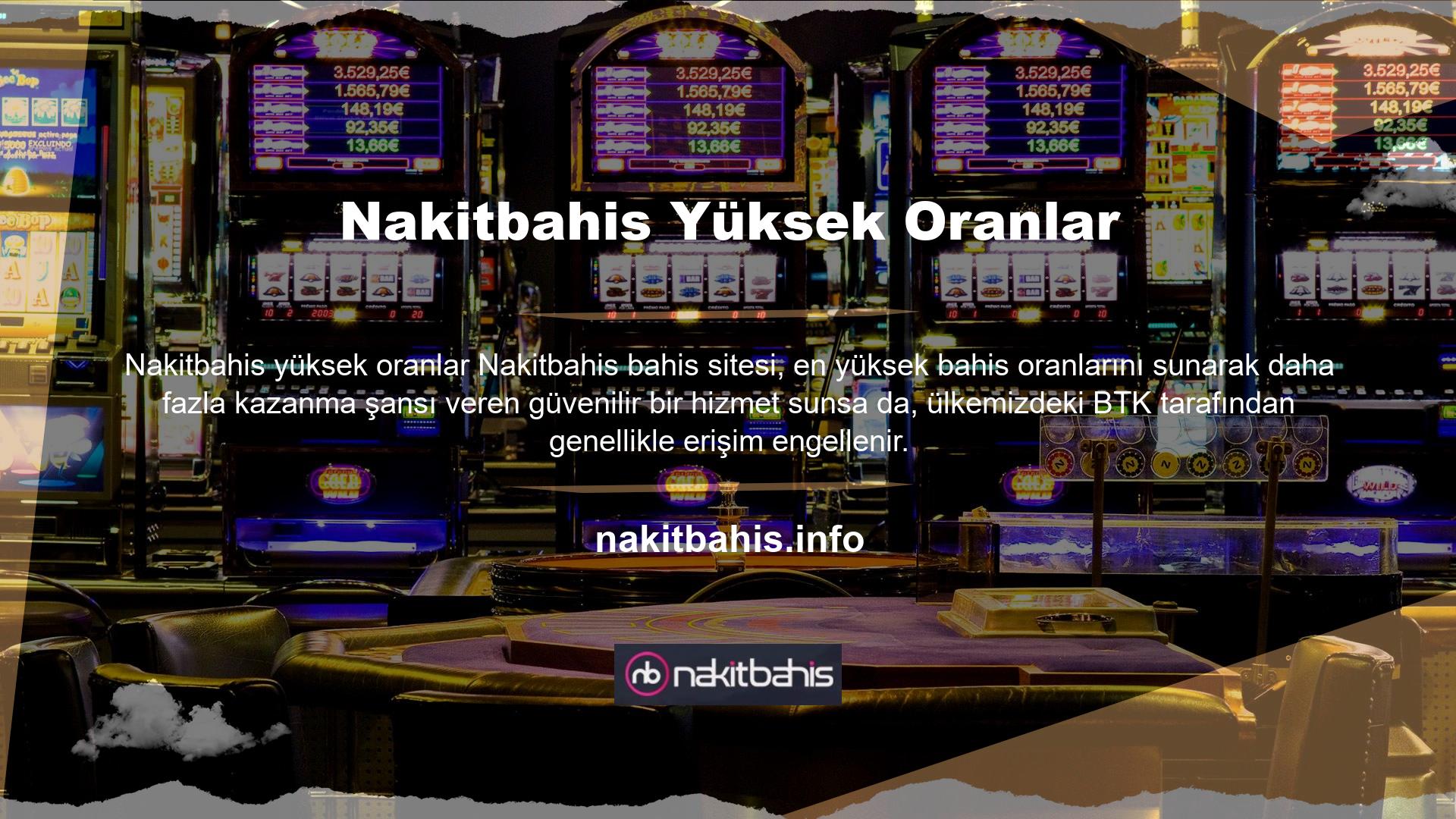 Nakitbahis bahis sitesi güvenilir bir bahis sitesi olduğundan, sağlam altyapısı sayesinde giriş adresi bilgilerini değiştirerek yeni giriş adresi ile üyelik programına devam etme fırsatı sunar